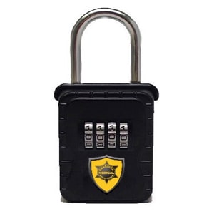 black and yellow lock